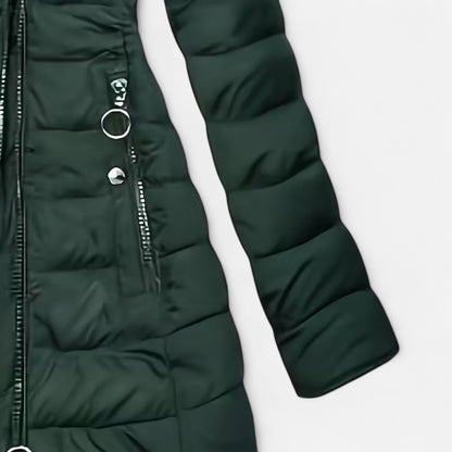 Damen Fleecejacke Slim Fit Kapuze Reißverschluss