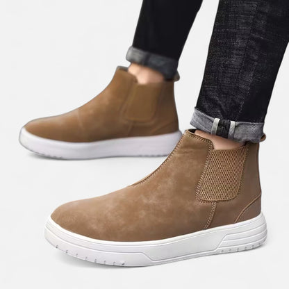 Isaac Herren Chelsea Boots Lederoptik Elastisch