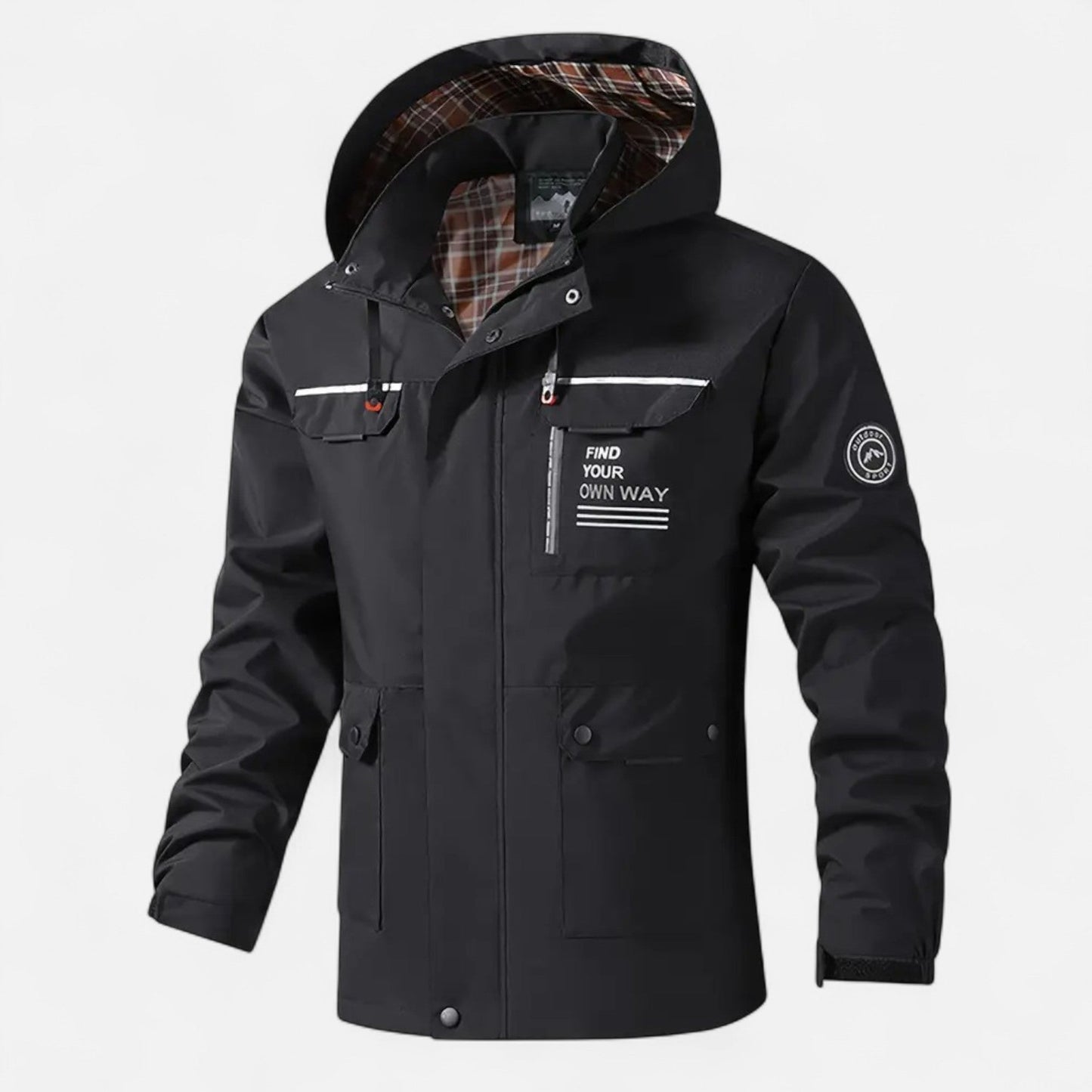 Herren Softshell-Jacke Kapuze Winddicht