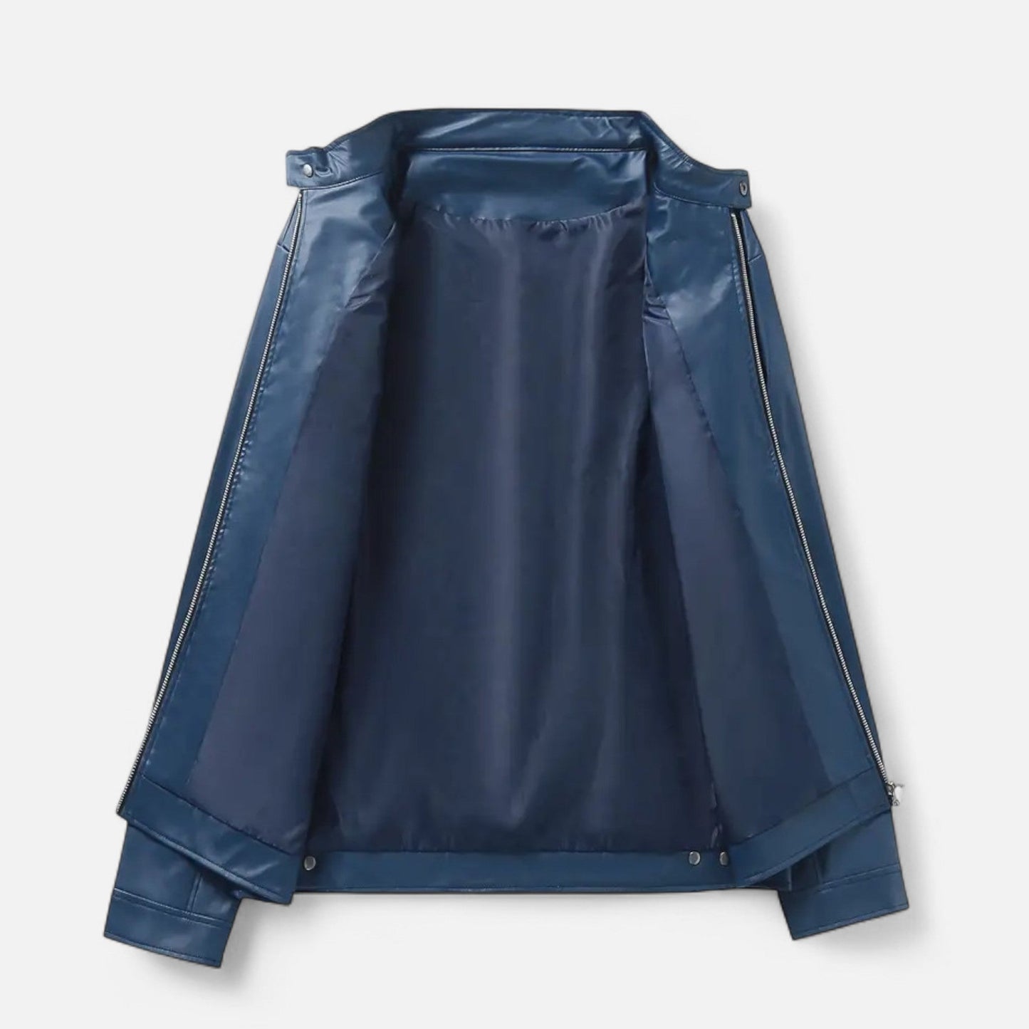 Hendrik Herren Lederjacke Biker Style Reißverschluss