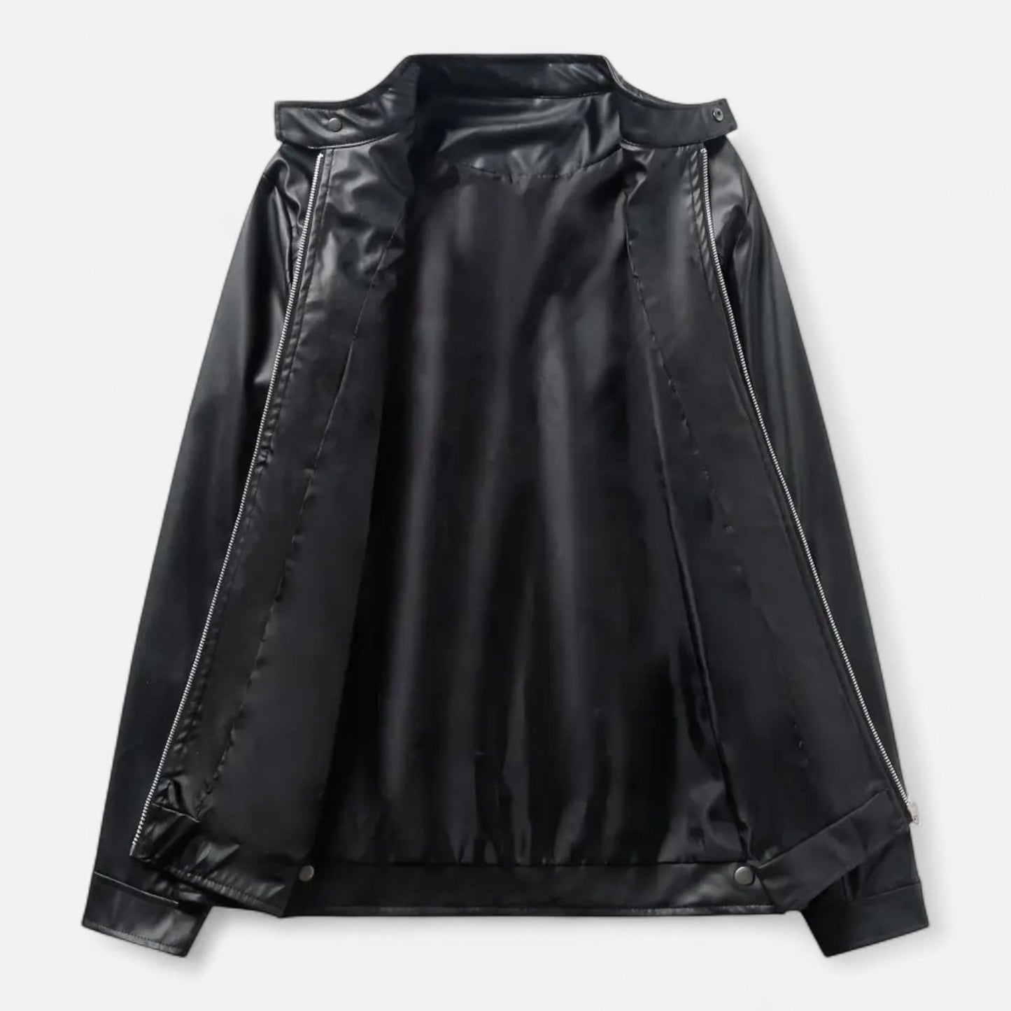 Hendrik Herren Lederjacke Biker Style Reißverschluss