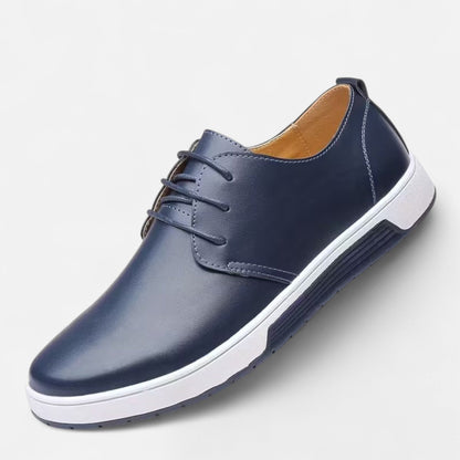 Landon Herren Oxford Schuhe Leder Klassisch Schwarz - Eveloria