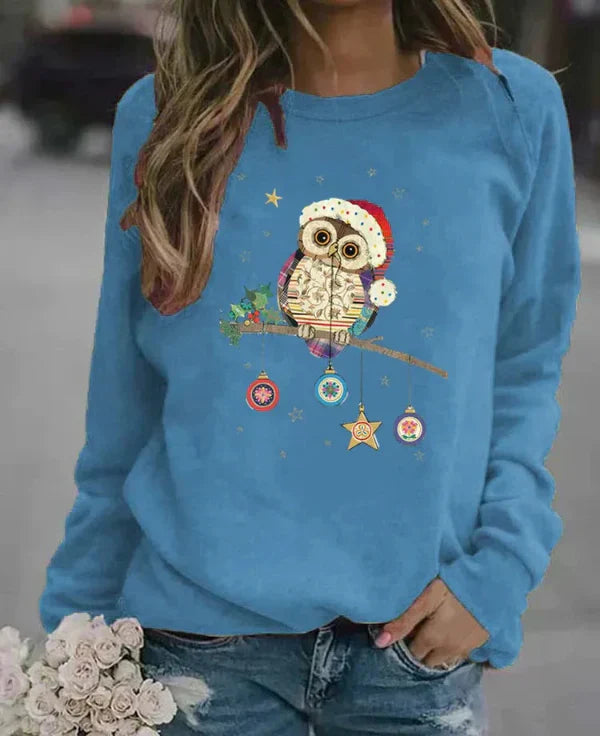 Eveloria Damen Sweatshirt Relaxed Fit Baumwollmischung