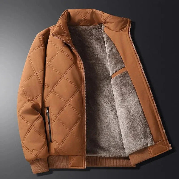 Eveloria Damen Steppjacke Fleece gefüttert Winddicht Hüftlang