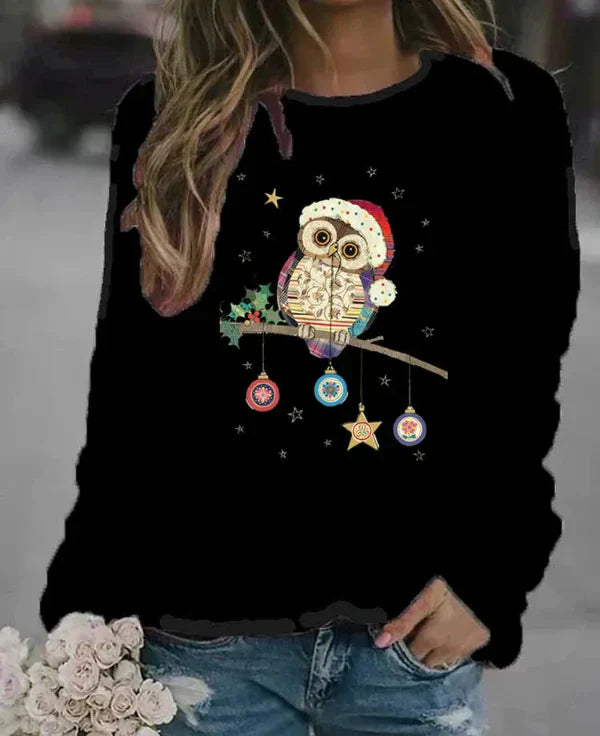 Eveloria Damen Sweatshirt Relaxed Fit Baumwollmischung