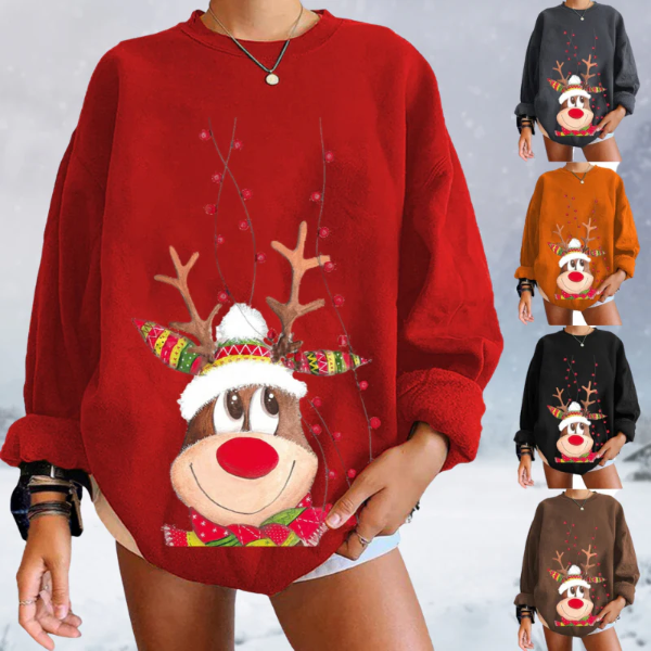 Eveloria Damen Pullover Sweatshirt Weiches Strickmaterial