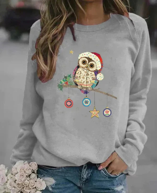 Eveloria Damen Sweatshirt Relaxed Fit Baumwollmischung
