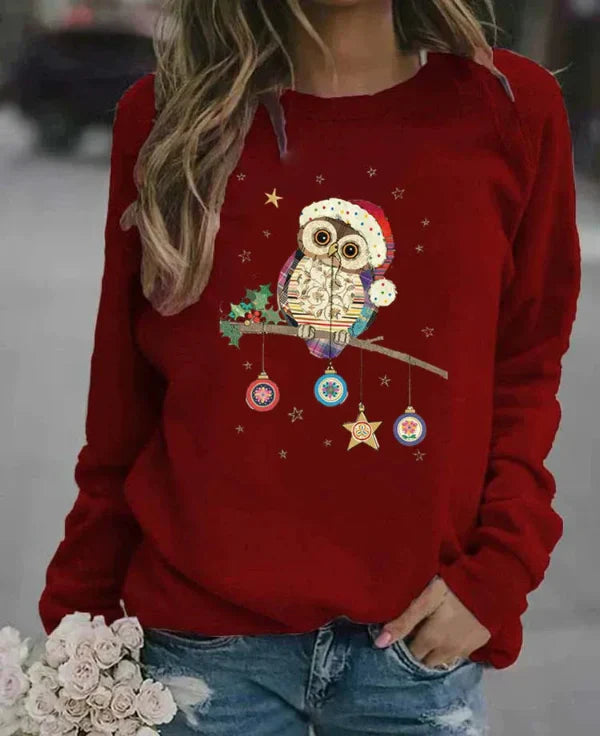 Eveloria Damen Sweatshirt Relaxed Fit Baumwollmischung