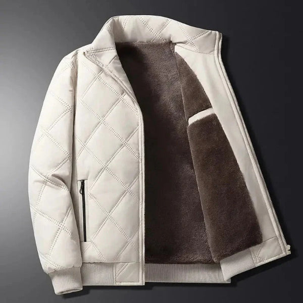 Eveloria Damen Steppjacke Fleece gefüttert Winddicht Hüftlang - Eveloria