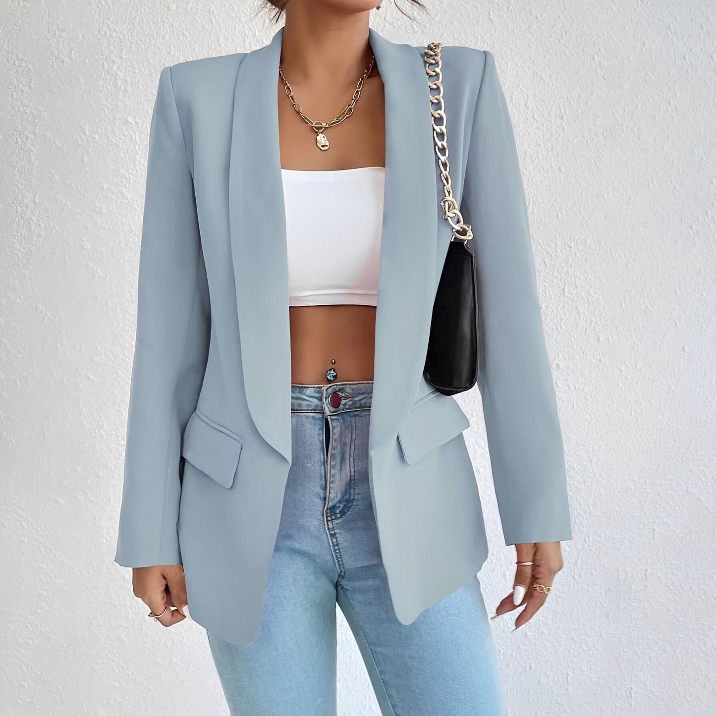 Damen Blazer Tailliert Büro