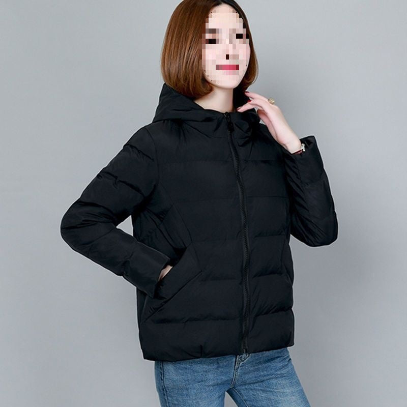 Damen Winterjacke Kapuze Reißverschluss - Eveloria