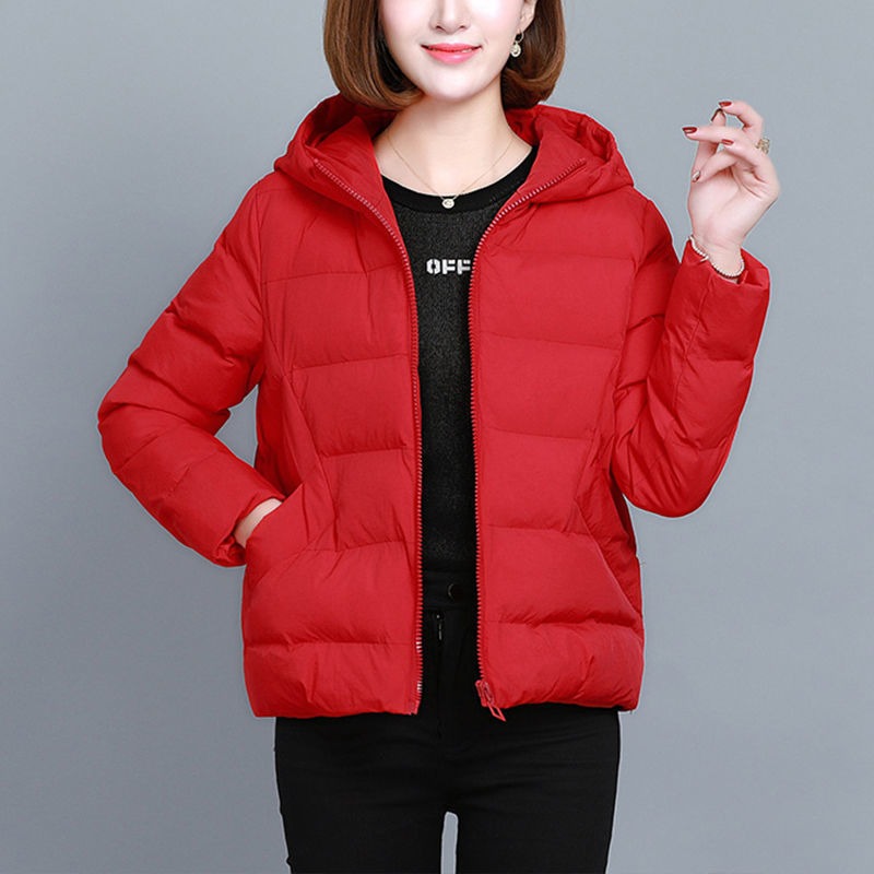 Damen Winterjacke Kapuze Reißverschluss
