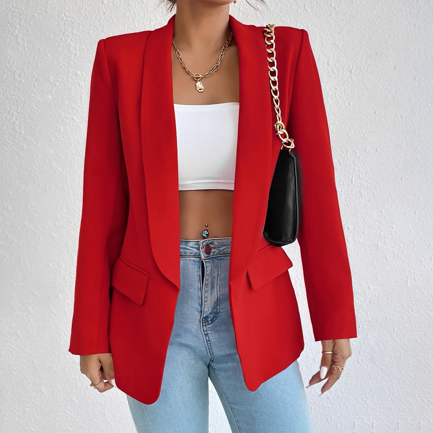 Damen Blazer Tailliert Büro
