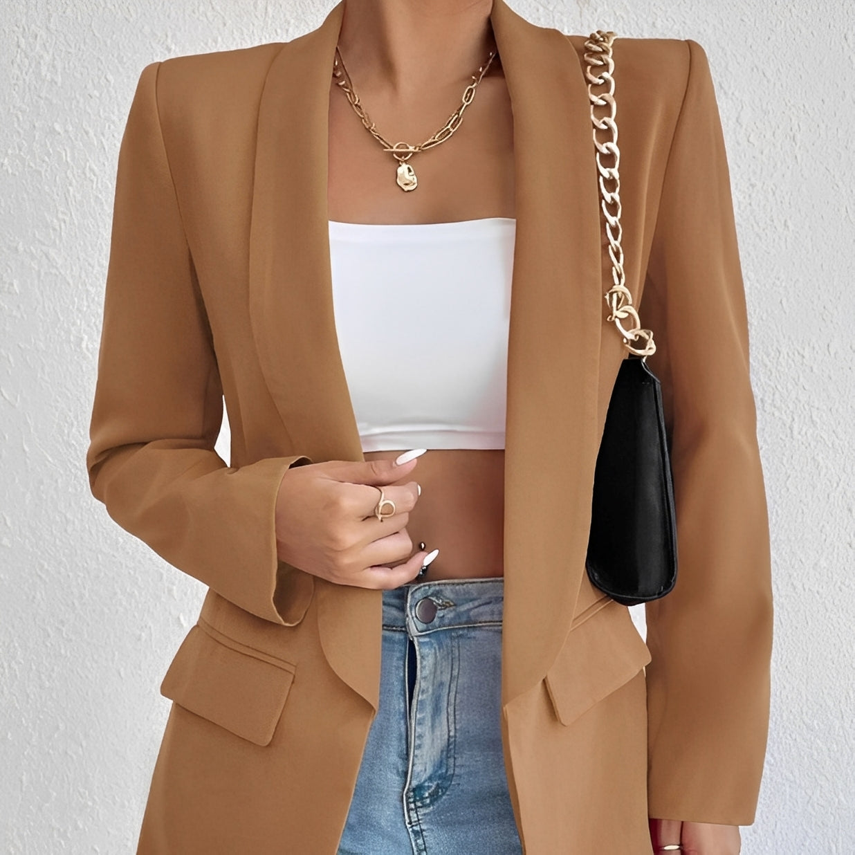 Damen Blazer Tailliert Büro