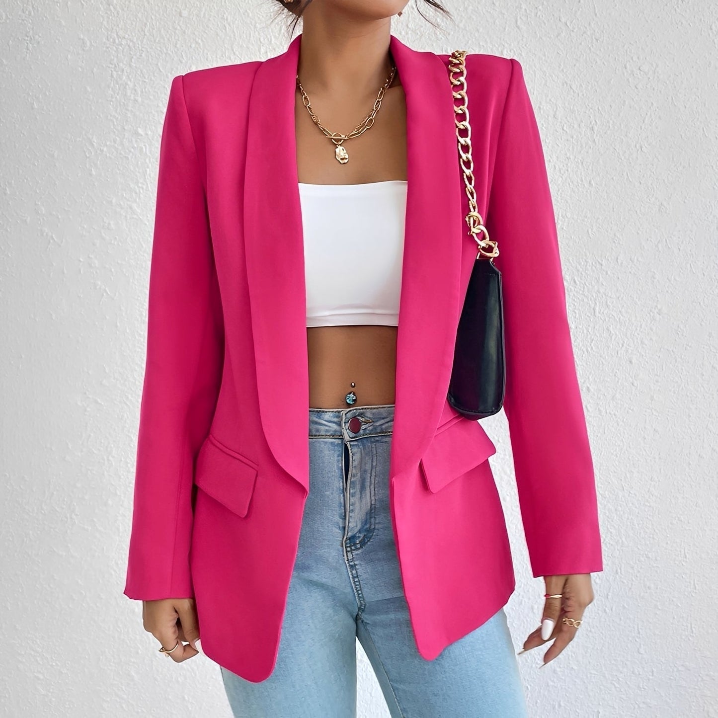 Damen Blazer Tailliert Büro