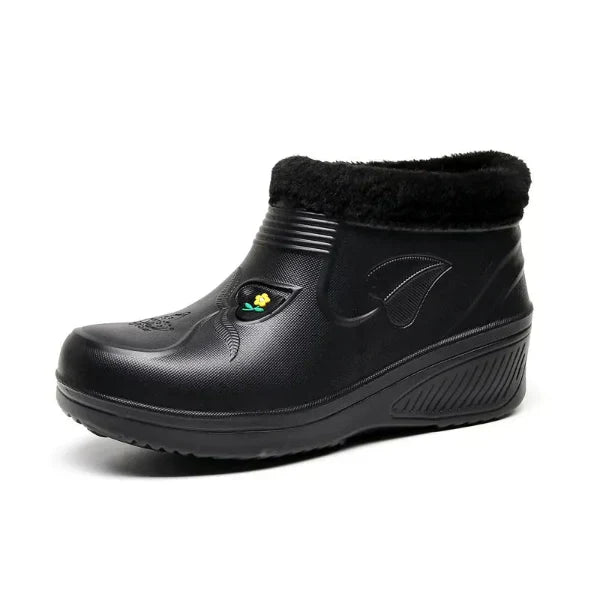 Eveloria Damen Schneestiefel Wasserdicht Isoliert Leicht Schwarz - Eveloria