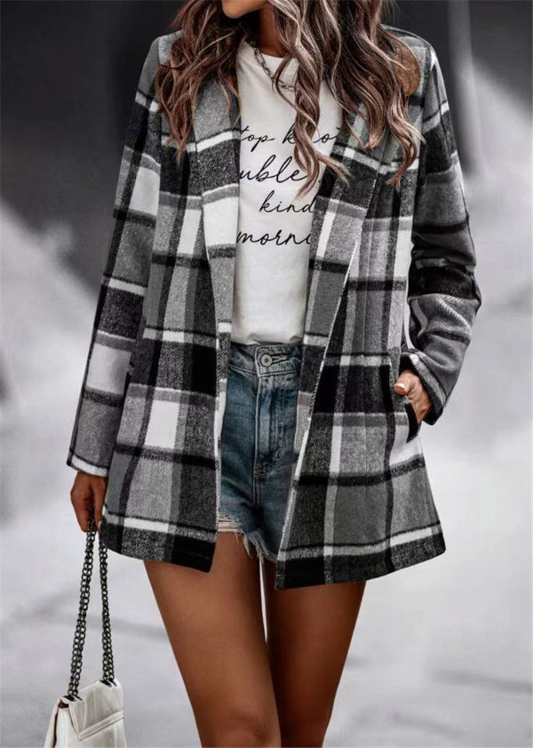 Damen Karojacke Baumwolle Leicht - Eveloria