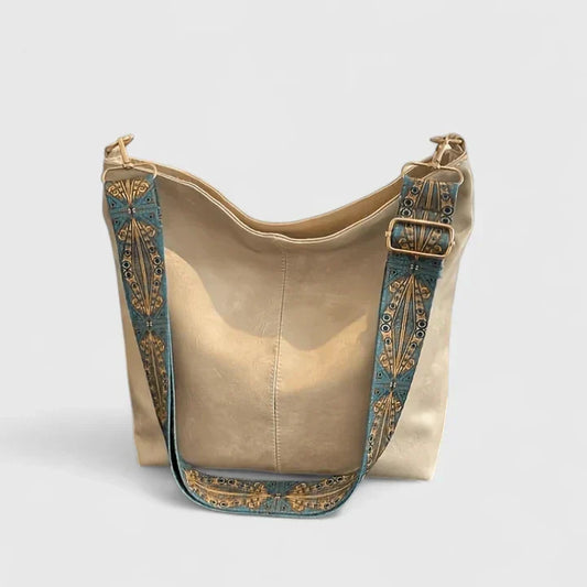 Damen Schultertasche Einzigartiger Stil Leder Schwarz - Eveloria