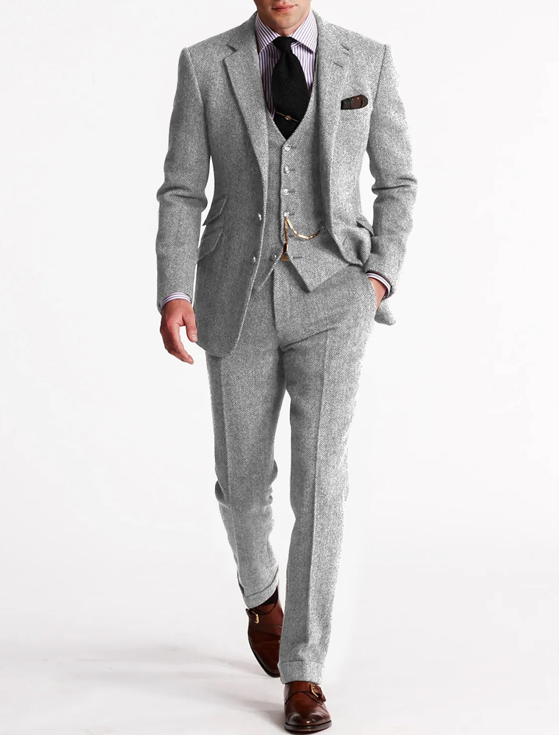 Herren Tweed Smokingsanzug Komplett