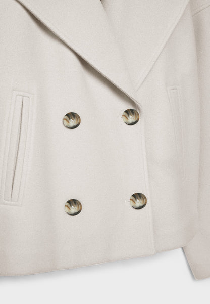 Damen Oversize Kurzmantel Herbst Übergang