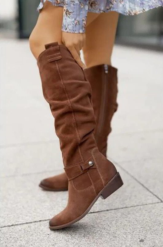 Eveloria Damen Stiefel Rutschfeste Sohle Schwarz - Eveloria