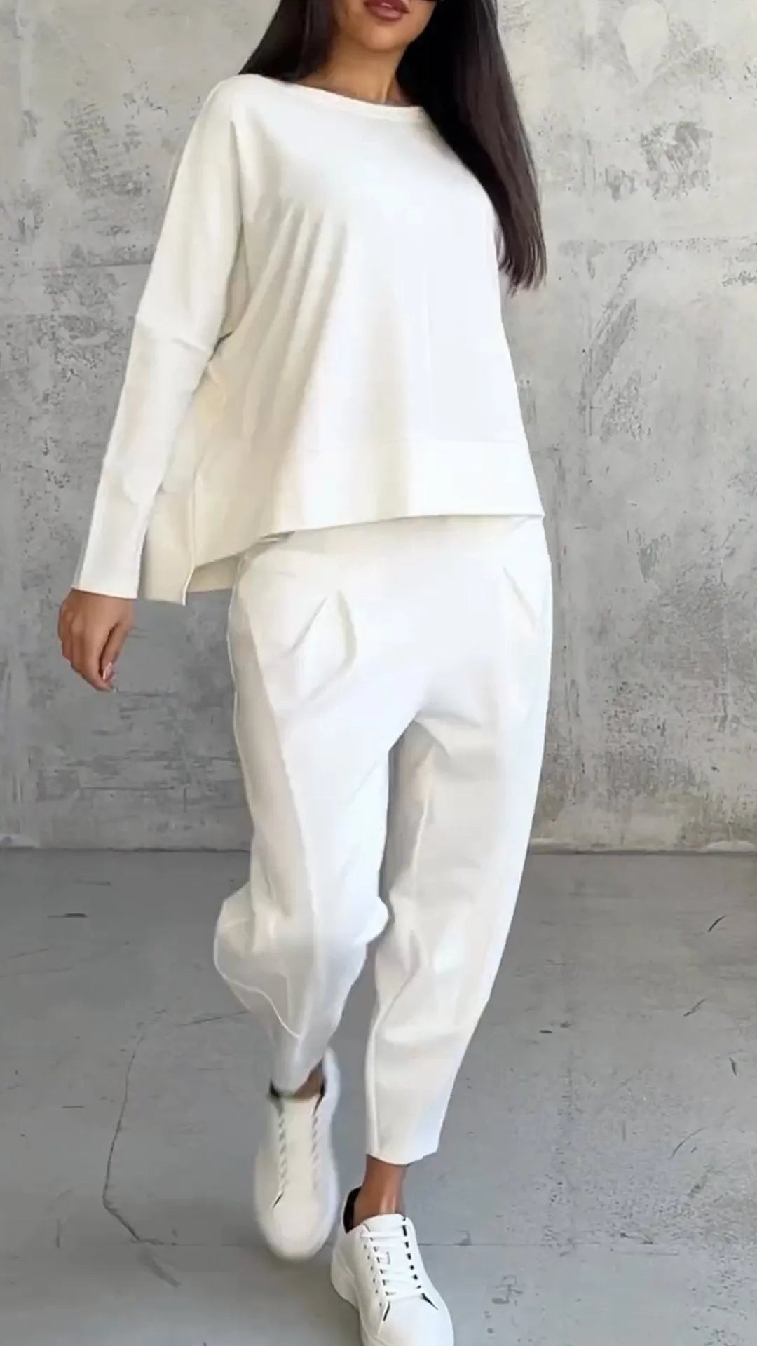 Damen Zweiteiliges Set Relaxed Fit Lässig - Eveloria