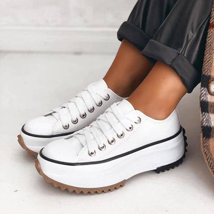 Eveloria Damen Orthopädische Plateau Sneaker