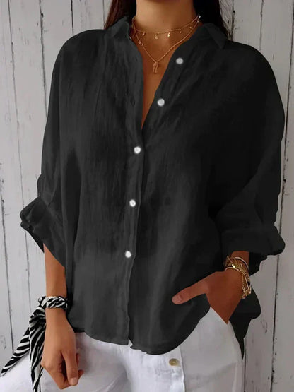 Damen Bluse Elegante Baumwolle Weiß