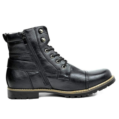 Eveloria Herren Motorradstiefel Leder