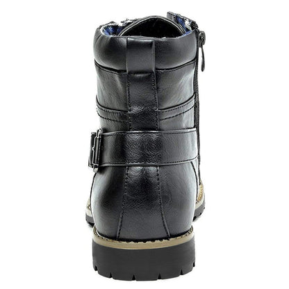 Eveloria Herren Motorradstiefel Leder
