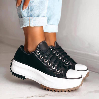 Eveloria Damen Orthopädische Plateau Sneaker
