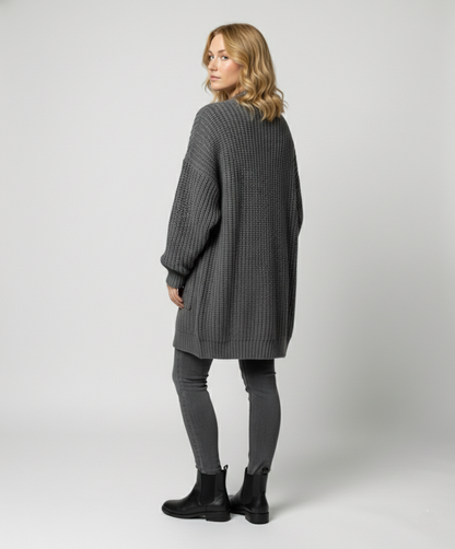Damen Oversized Strickmantel
