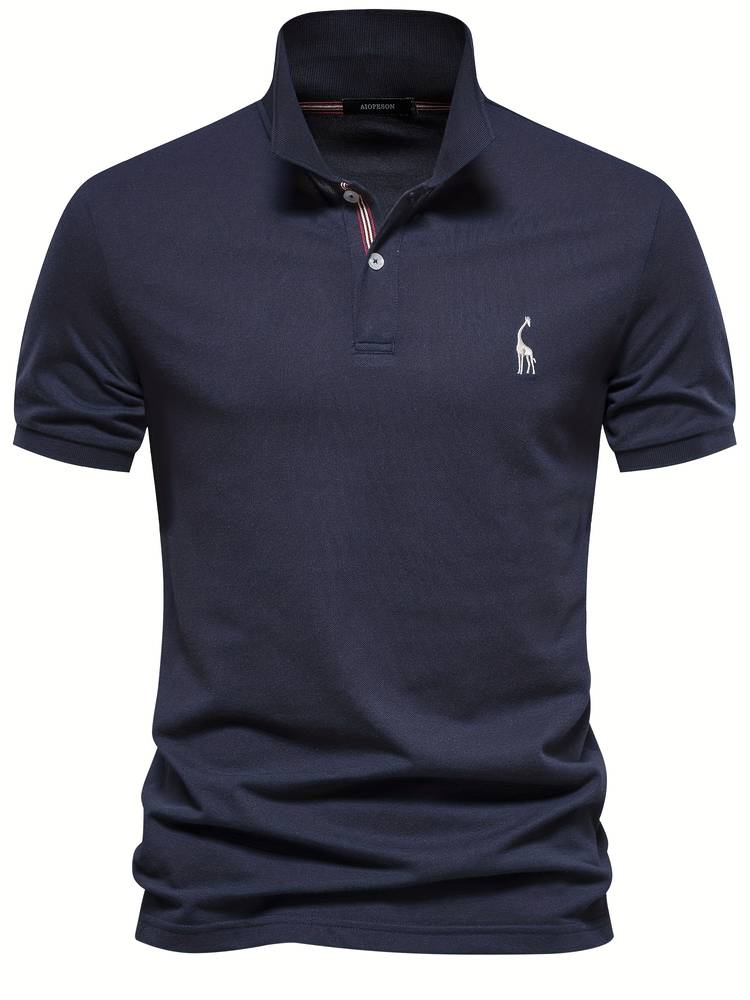 Eveloria Herren Poloshirt Baumwolle Sportlich Lässig Weiß