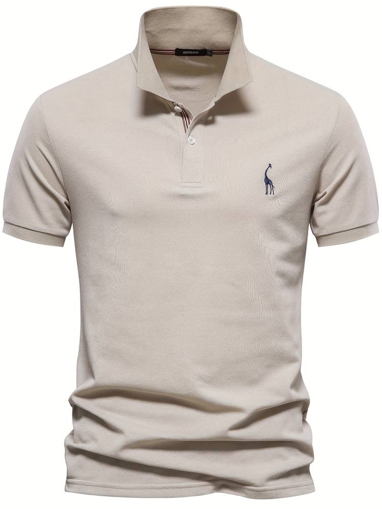 Eveloria Herren Poloshirt Baumwolle Sportlich Lässig Weiß