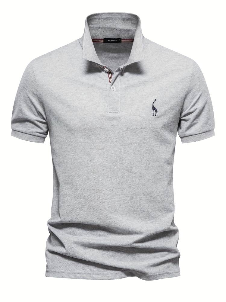 Eveloria Herren Poloshirt Baumwolle Sportlich Lässig Weiß