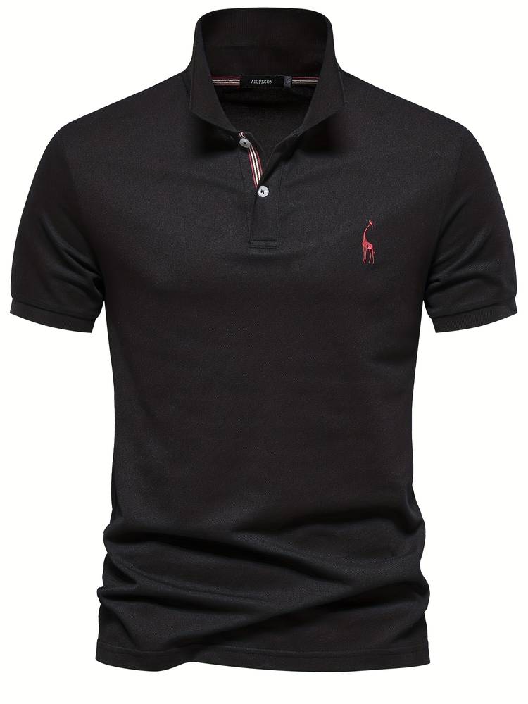 Eveloria Herren Poloshirt Baumwolle Sportlich Lässig Weiß