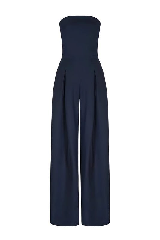 Eveloria Damen Off-Shoulder-Overall Elegant Schwarz - Eveloria