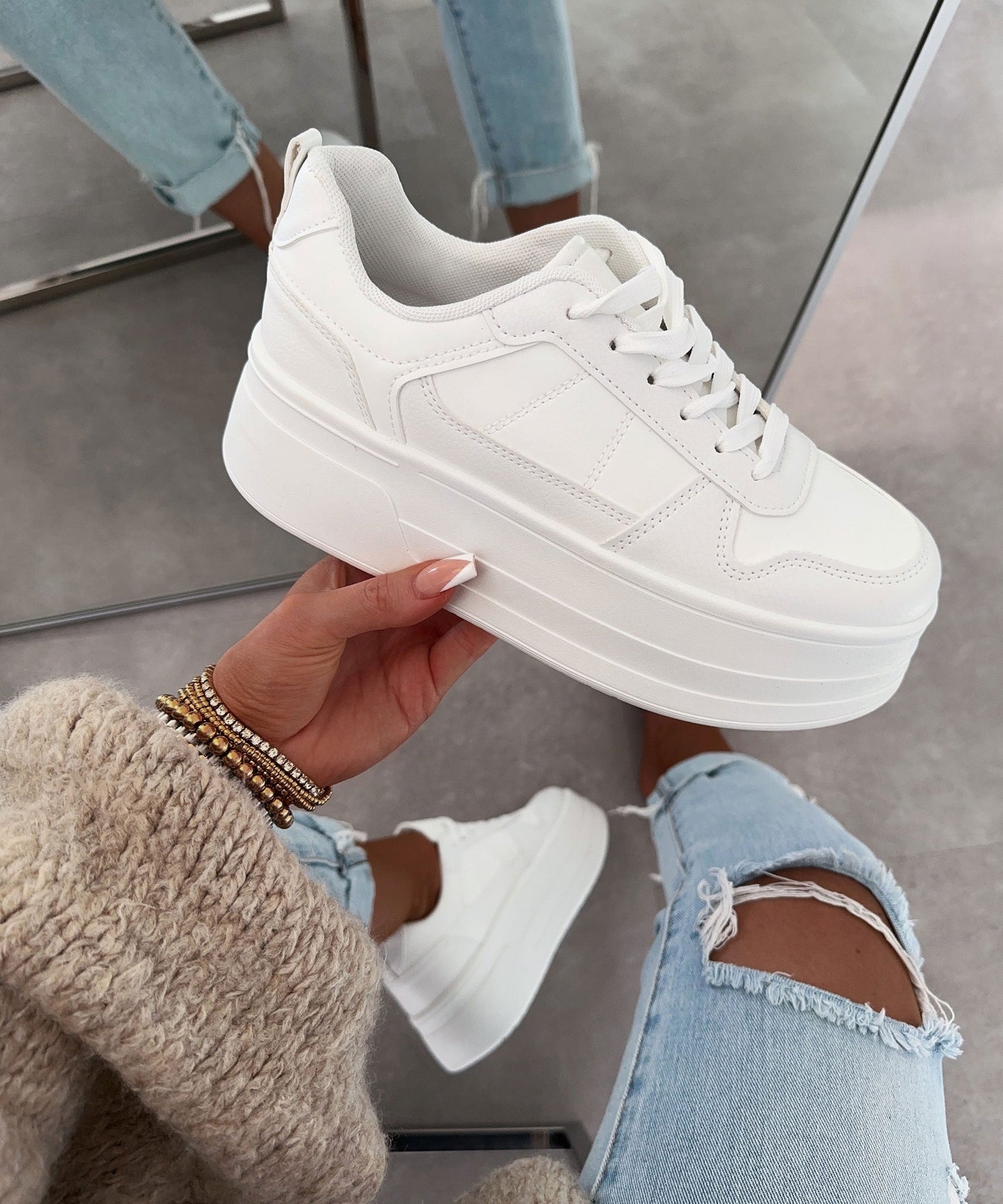Damen Sneaker Georgia Weiß - Eveloria