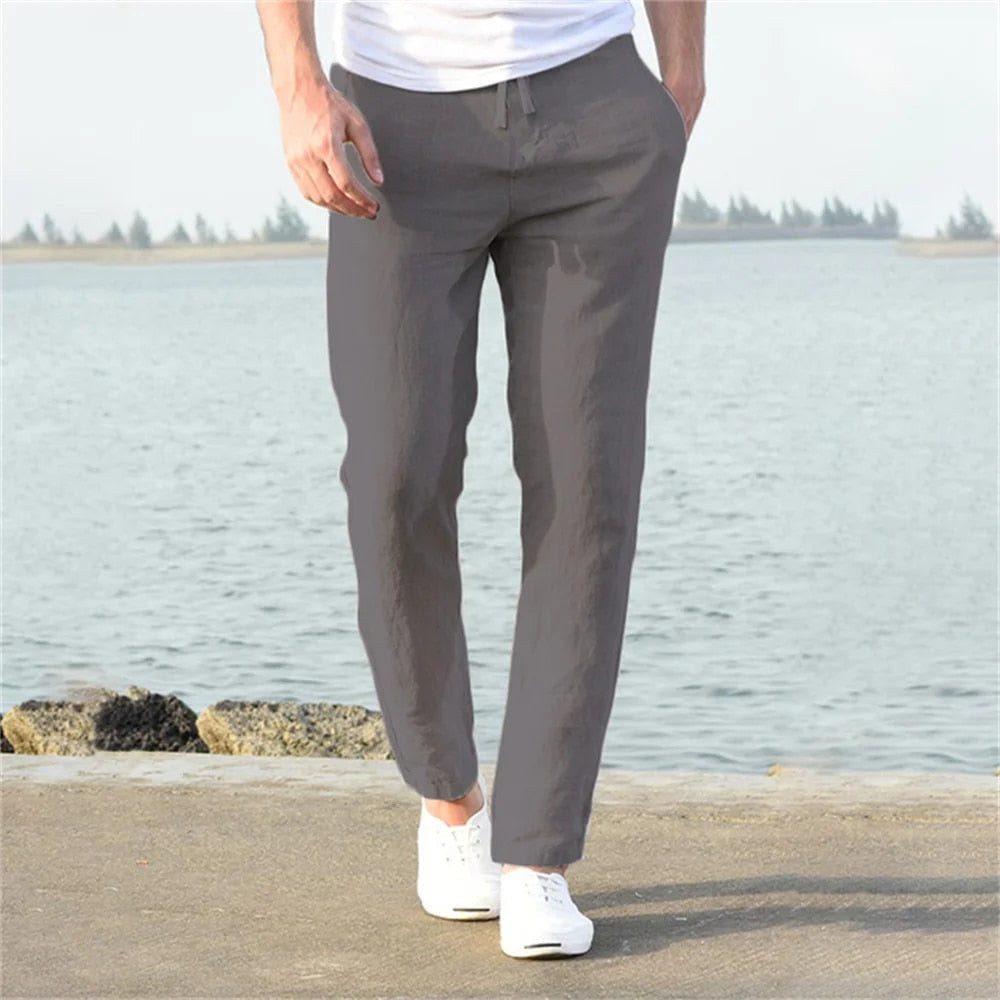 Herren Festliche Hose Baumwolle