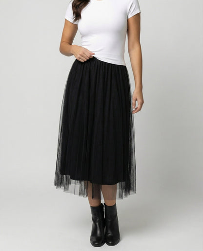 Eveloria Damen Knöchellanger Rock Hohe Taille - Eveloria