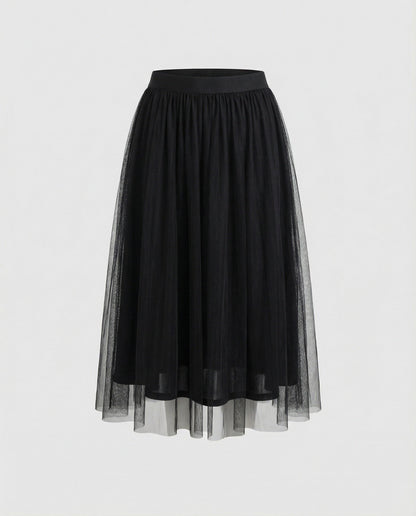 Eveloria Damen Knöchellanger Rock Hohe Taille