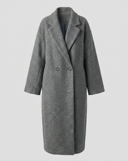 Damen Oversized Wollmantel