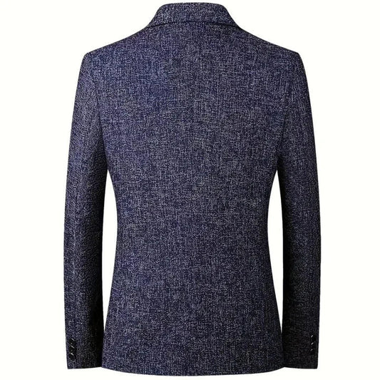 Eveloria Herren Blazer Stilvoll Schwarz - Eveloria