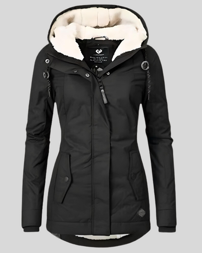 Dicker Damen Wintermantel Wollstoff