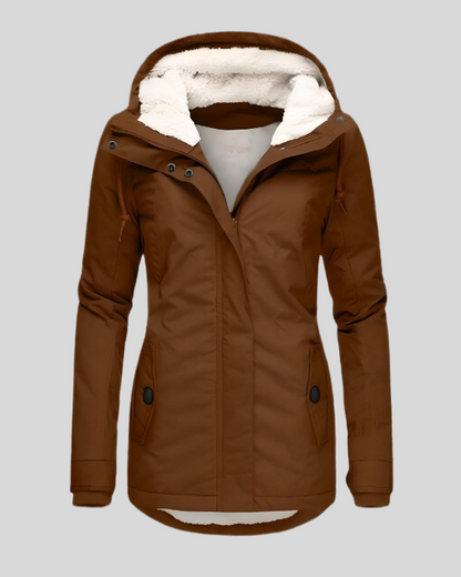 Dicker Damen Wintermantel Wollstoff