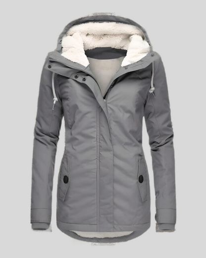 Dicker Damen Wintermantel Wollstoff