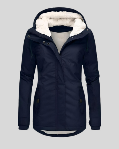 Dicker Damen Wintermantel Wollstoff