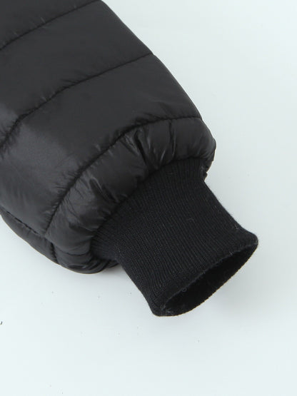 Damen Steppjacke mit Kapuze Warmes Fleece