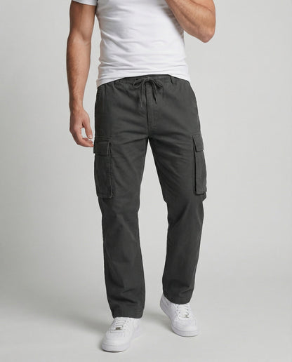 Herren Cargohose Flexibel Sommer Beige