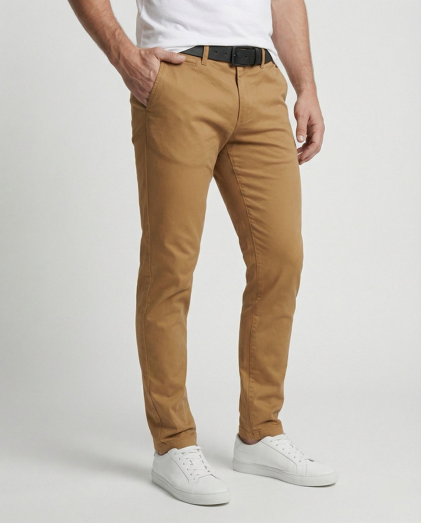 Herren Slim-Fit-Chinohose Modern